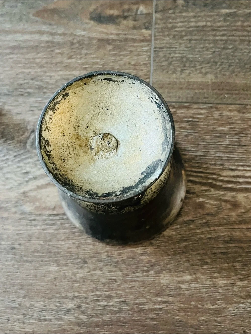 Rustic Brown Metal Mortar and Pestle - Home Kitchen